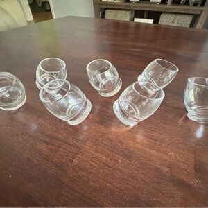 Shot glasses, Rosenthal - Crystal “roly-poly” German Set of 7